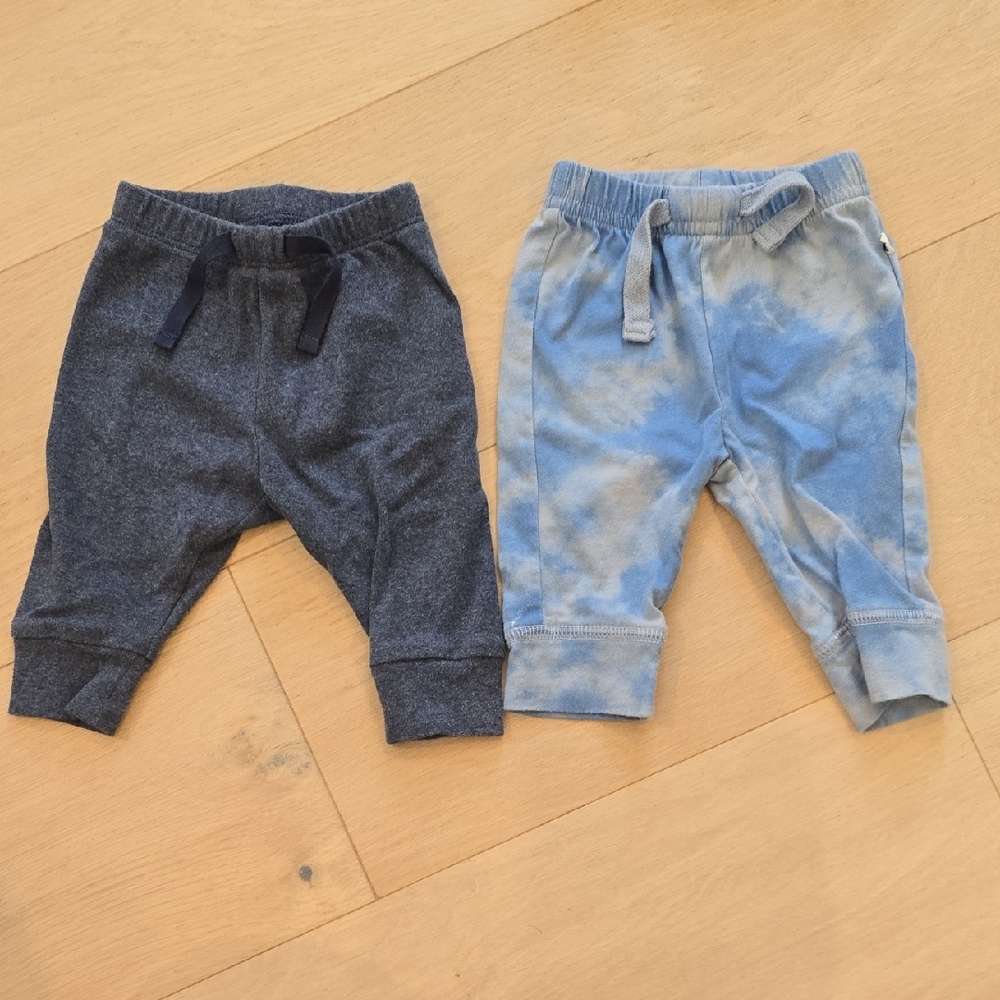 Baby GAP Kids Blue and Gray Jogger Pants Set
